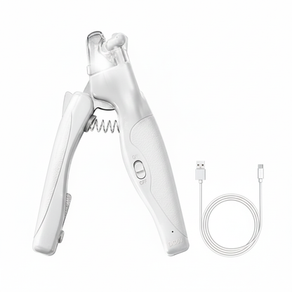 LED Pet Nail Clipper with Coiled USB Cable